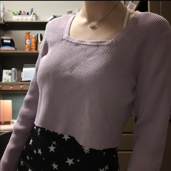Sweaters - square neck sweater